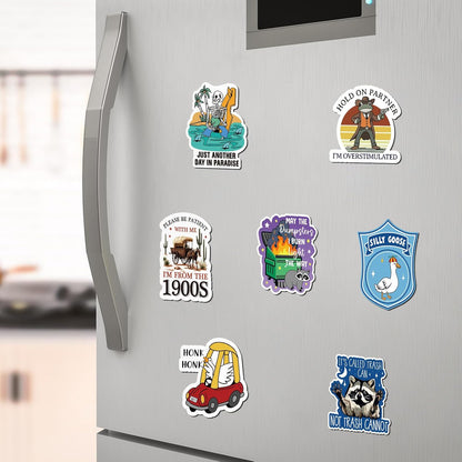Ceenna 20 Pcs Funny Fridge Magnets Reusable Cute Animals and Words Fun Anime Refrigerator Magnets for Office Work Home Car Locker Cabinet Gifts Decorations(Classic Style)
