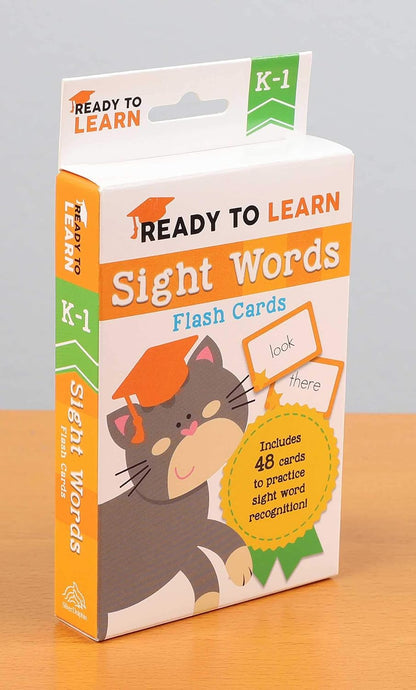 Ready to Learn: K-1 Sight Words Flash Cards: Includes 48 Cards to Practice Sight Word Recognition!
