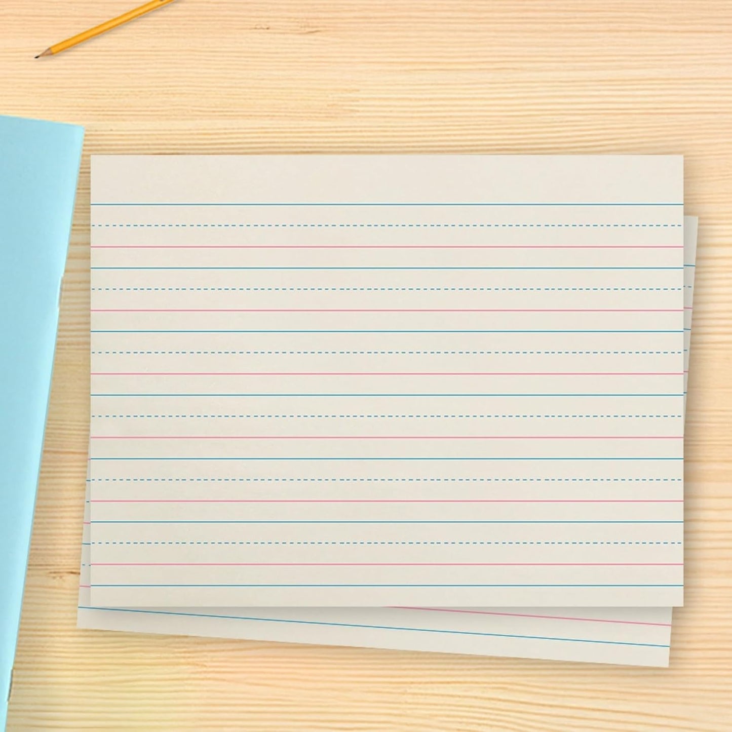 School Smart Zaner-Bloser Writing Paper, Handwriting Practice Lined Paper, Grade 2 to 3 Learning, 1/2 Inch Rule, 10-1/2 x 8 Inches, 500 Sheets