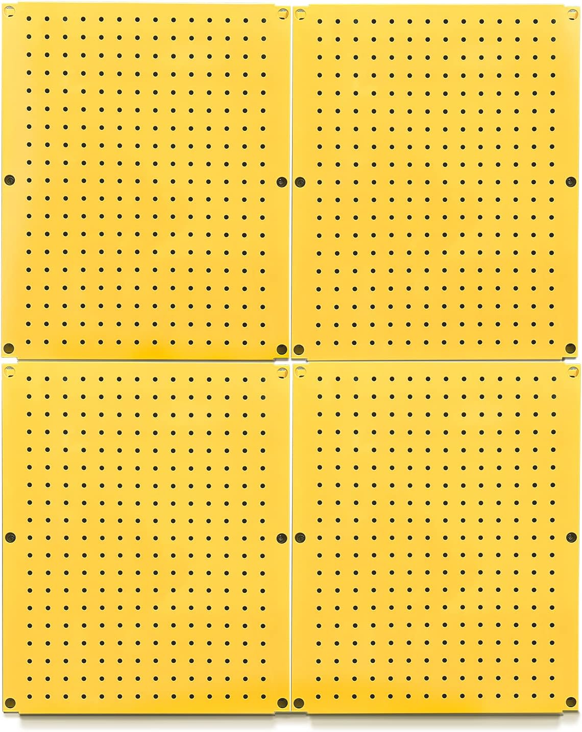 Metal Pegboard 12-Inch Tall x 16-Inch Wide Heavy Duty Wall Organizer for Home Garage Tool Storage 4pcs Green
