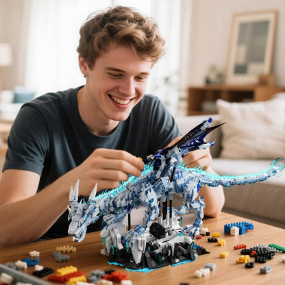Mechanical Owl Building Blocks Engineering Construction Set for Kids and Adults Detailed Mechanical Model with Gears and Lights for Collectors