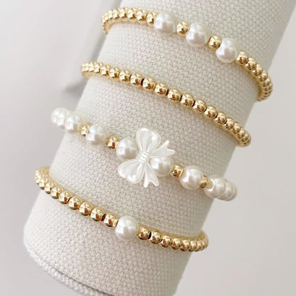 Hpebl 2136PCS Beads for Bracelets Pearl Bracelet Making Kit Friendship Bracelet Kits Bracelet Bead Kits Small Pearl Bead and Gold Beads Beading Kit for Bracelets Jewelry Making Kit