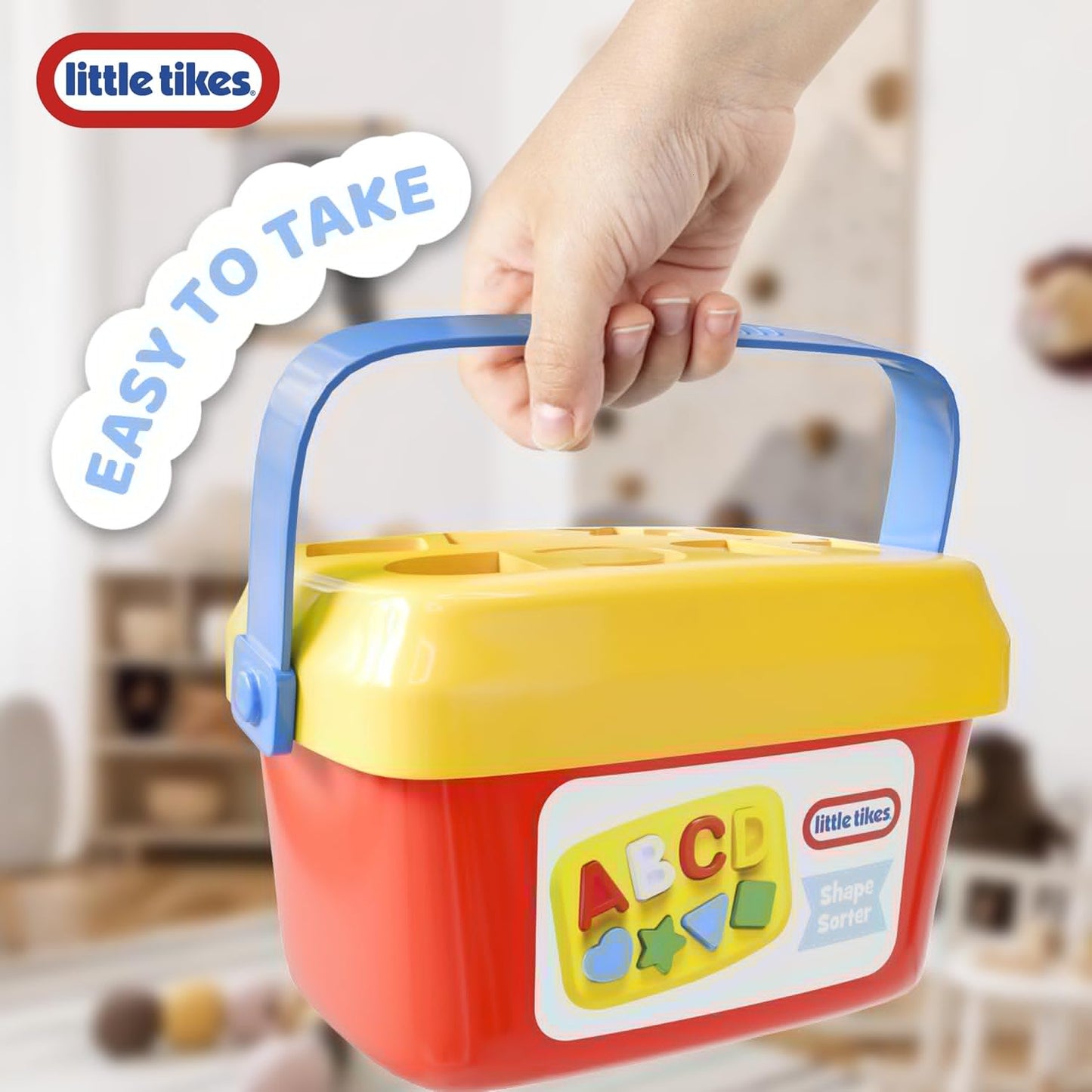 Lollipop Educational Toddlers Little Tikes Shape Sorter - Shapes and Letters - Big Play for Learning - Easy Storage 8 Shapes and Letter Sorter Great for Kids 10 Months+