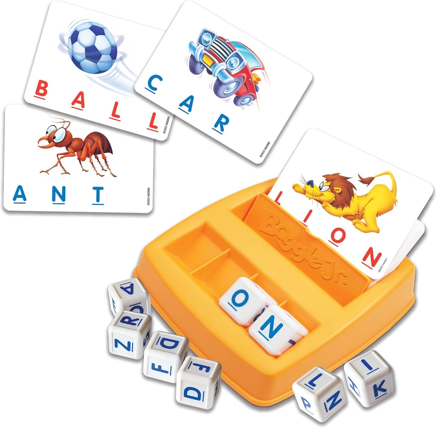 Winning Moves Boggle Jr - Original Grow-with-Me Alphabet Learning Game - Word and Picture Recognition Skills - Ages 3+ - Educational Development - Kids