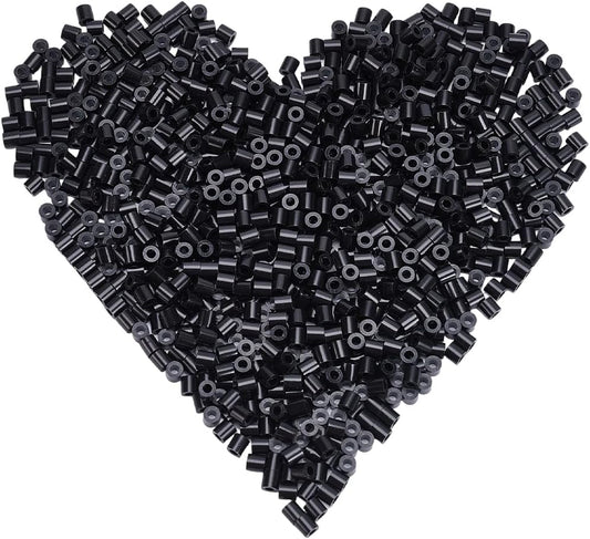 SOFPALTE 1000Pcs Rainbow Fuse Beads 5mm Melting Beads Color Bulk Plastic Colorful Inventory Refill Pack with 3mm Hole Replenish Accessories for DIY Crafts Handmade Decor Hama Refill Adults Beginners