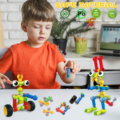 Afomida 156 PCS Creative Building Blocks Building Toy Set - Featuring Storage, Includes Dinosaur, Robot, Car, Spider, Dog, Animal Figure Building Toy Playset for Kids, Birthday Gift Ages 3+ (2)
