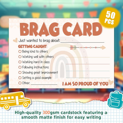 LOVEDMORE Video Game Theme Positive Brag Card, Teacher Mail for Elementary Classroom Must Have Rewards to Students, Elementary Teacher Supplies