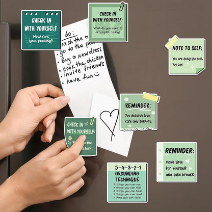 Copkim 20 Pcs Mental Health Magnets Motivational Daily Reminders Magnets with Positive Affirmations Mental Health Awareness Items for Lockers, Fridges, Home, Office, and Classroom Use(Morandi)
