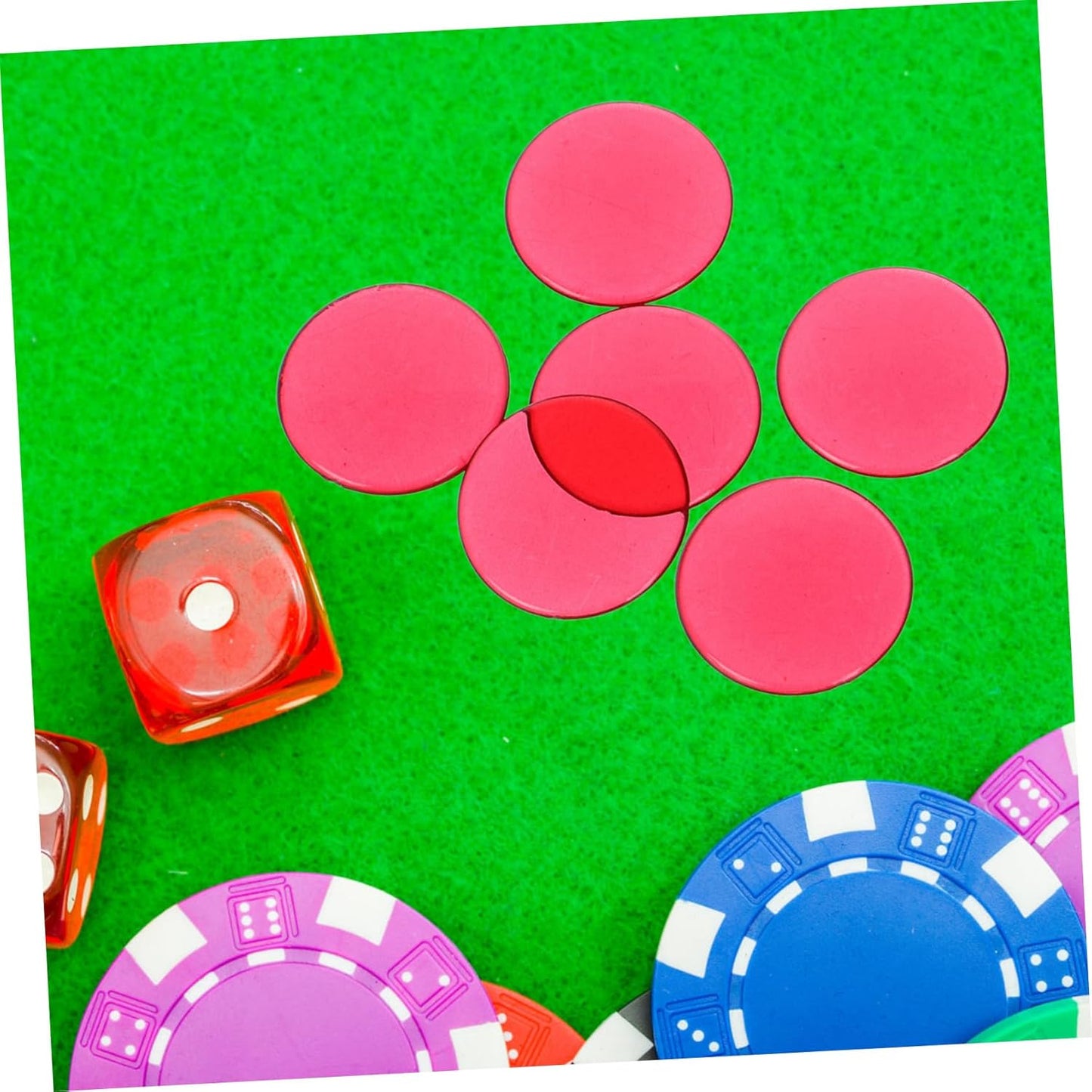 ERINGOGO Bingo Chips Game Token Disc Game Tokens Counters for Games Counting Chips Math Counters Bingo Markers