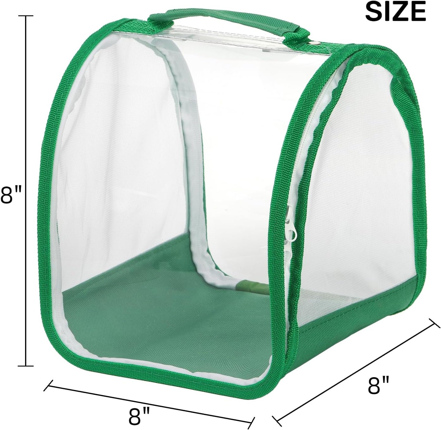 ZOOFOX 2 Pack Monarch Butterfly Habitat, 8" Small Collapsible Insect Mesh Cage Terrarium Pop-up