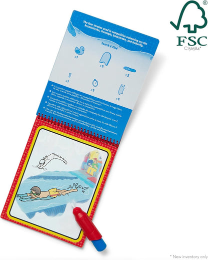 Melissa & Doug On The Go Water Wow! Mess Free Coloring Book, Reusable Water-Reveal Activity Pad, Dinosaurs, Travel Toys, Party Favors, for Toddlers & Kids Ages 3+