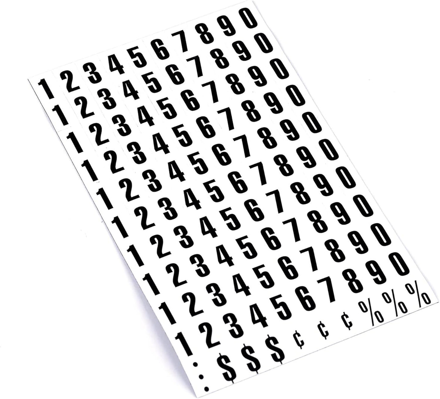 MasterVision Interchangeable Magnetic Board Accessories, Numbers, Black, 0.75" h
