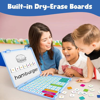Aizweb Phonics Magnetic Letters Tiles,Hooked on Phonics Alphabet Letter Sound,Learn to Read Spelling Phonemic Awareness Speech Therapy Reading Manipulative,Preschool Pre k Classroom Materials