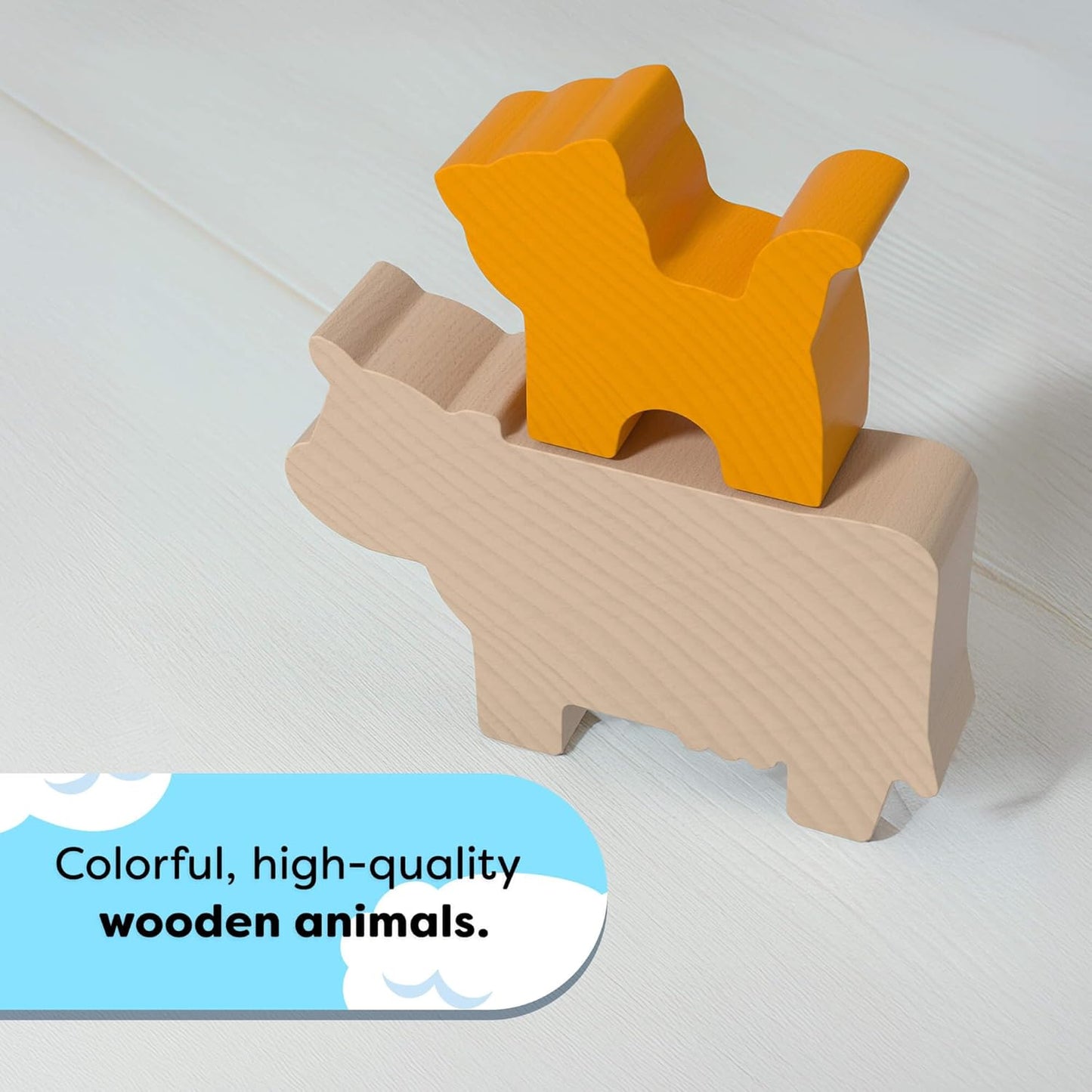 HABA Bao's Cloudland Wooden Logic Puzzle & Stacking Game – STEM Challenges for Ages 3+