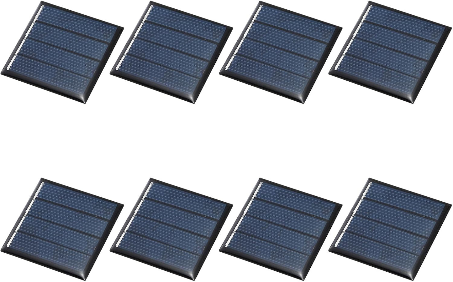 MECCANIXITY 8PCS 1.5V 0.09W 0.06A Mini Solar Panels for Solar Power, Small Solar Photovoltaic Cells Charge DIY Electric Toy Materials Solar System Kits, 1.18" x 1.18"