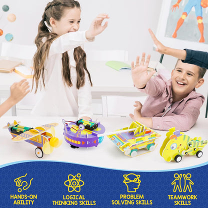 Kasfalci STEM Kits for Kids Age 8-10, STEM Toys for Boys Age 8-12, Science Experiments Robotics Engineering Projects Crafts Robot Building Activities for 6 7 8 9 10 11 12 13 14 Year Old Boys
