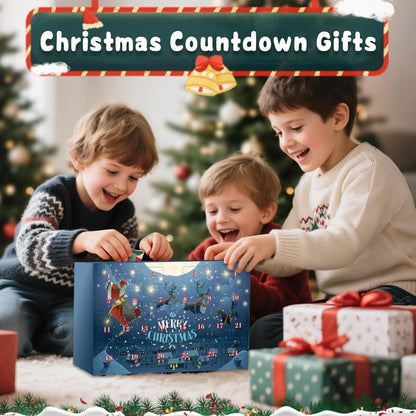 Advent Calendar 2025 Kids Brain Teaser Puzzles - 24 Days Christmas Countdown Calendar Gifts for Kids Holiday Party Favor Toy for Girls Boys Teens Adults Fun Xmas Gift