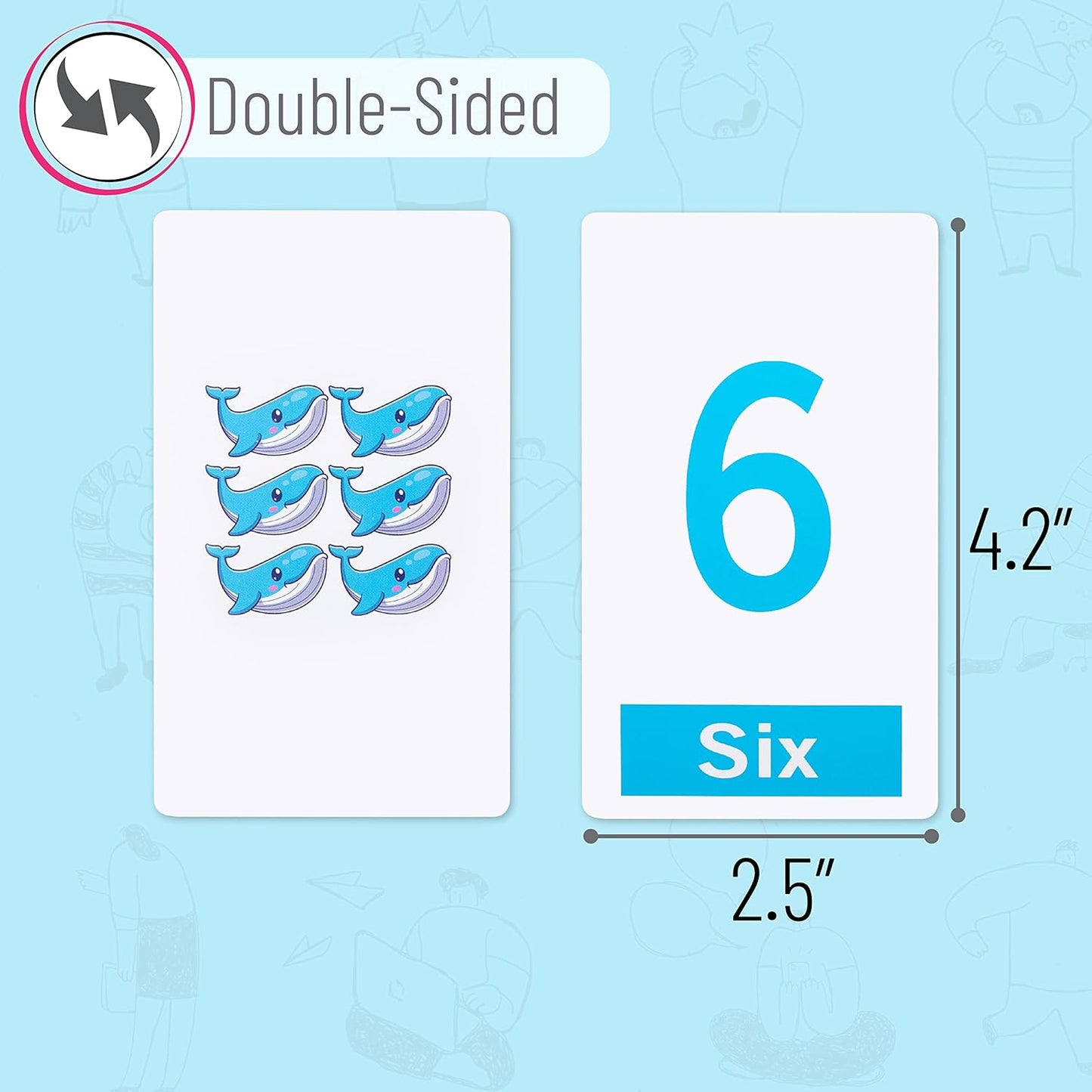 Mr. Pen Alphabet Flash Cards for Toddlers - Double-Sided, 58 Picture Cards, ABC & Number Flash Cards