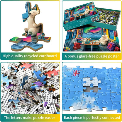 Jigsaw Puzzles for Adults 1000 Piece Puzzle for Adults 1000 Pieces Puzzle 1000 Pieces-Idyllic Rural Summer Landscape