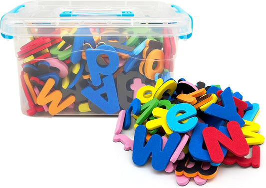 Magnetic Letters ABC Alphabet Magnets for Toddlers 1-3 Fridge Magnets 238 Pcs Double - Side Magnetic Letters Board for Preschool Toddler Spelling and Learning