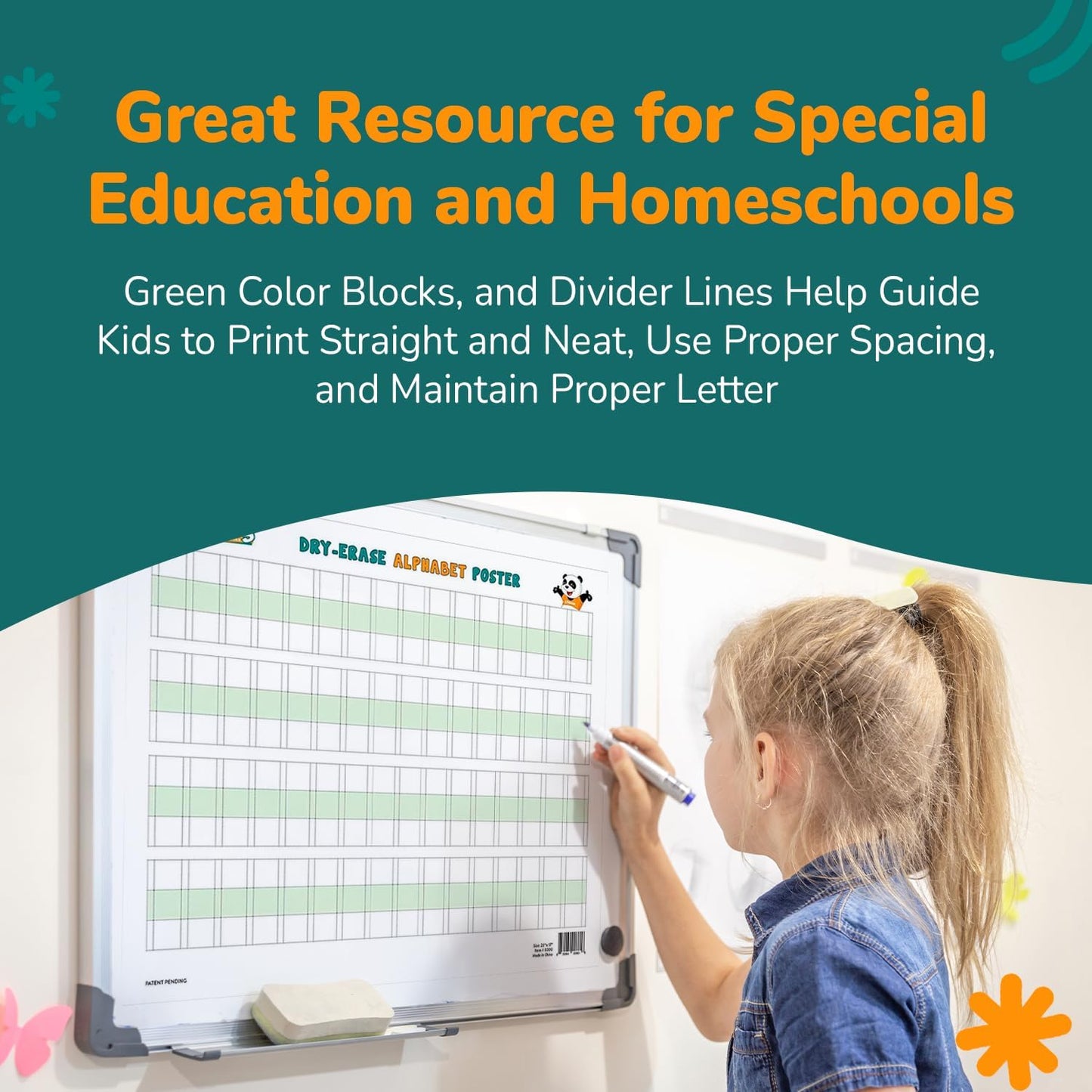 Dry Erase Number & Alphabet Flashcards for Kids Ages 3-5, 10 Numbers & 26 Visual ABC Flash Cards, Homeschool Learning Supplies, Summer School & After School Teaching Supplies for Handwriting Practice