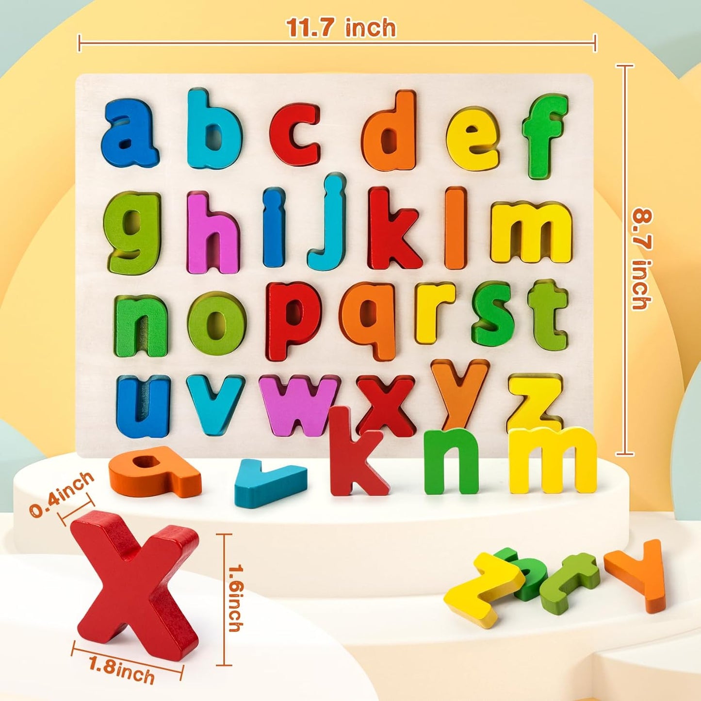 Shape Puzzles Wooden Puzzles for Toddlers, Peg Puzzle Educational Shape Sorter Toys Wooden Shape Board Puzzles, Preschool Learning Educational Toy for Baby Girls Boys
