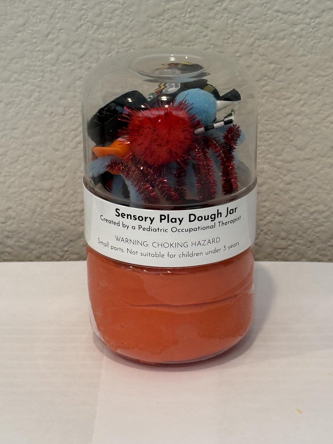 OT Play Lab: Grab'N'Go Sensory Play Dough Jar | Screen-Free Toddler Activity Kit | Fine Motor | All-Natural (Easter Breeze)