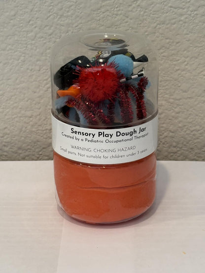 OT Play Lab: Grab'N'Go Sensory Play Dough Jar | Screen-Free Toddler Activity Kit | Fine Motor | All-Natural (Easter Breeze)