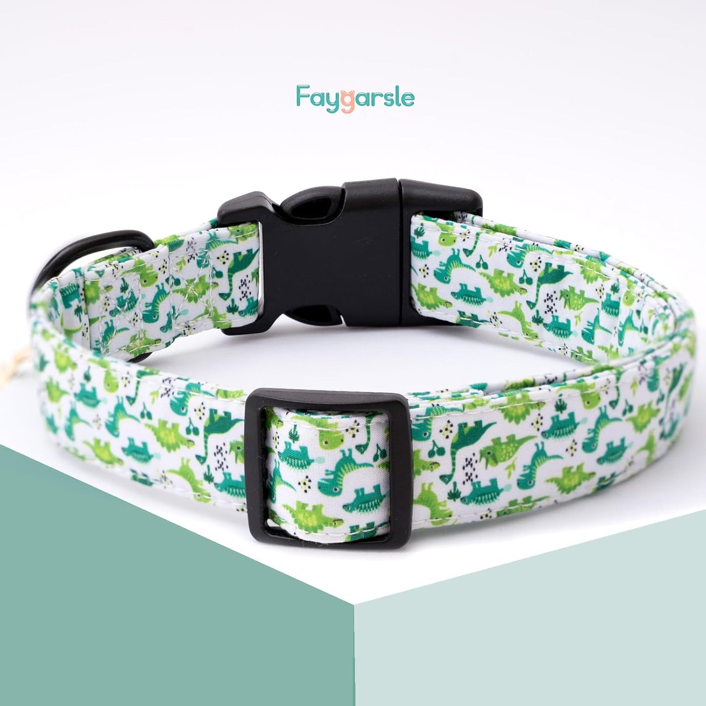 Faygarsle Dog Collar for Small Medium Large Dogs Colorful Puppy Collars for Female Dogs Toy Building Blocks Patterned Pet Collars for Summer Spring Wedding Puppy Girl Dog Collar M