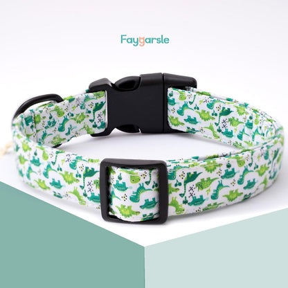 Faygarsle Dog Collar for Small Medium Large Dogs Colorful Puppy Collars for Female Dogs Toy Building Blocks Patterned Pet Collars for Summer Spring Wedding Puppy Girl Dog Collar M