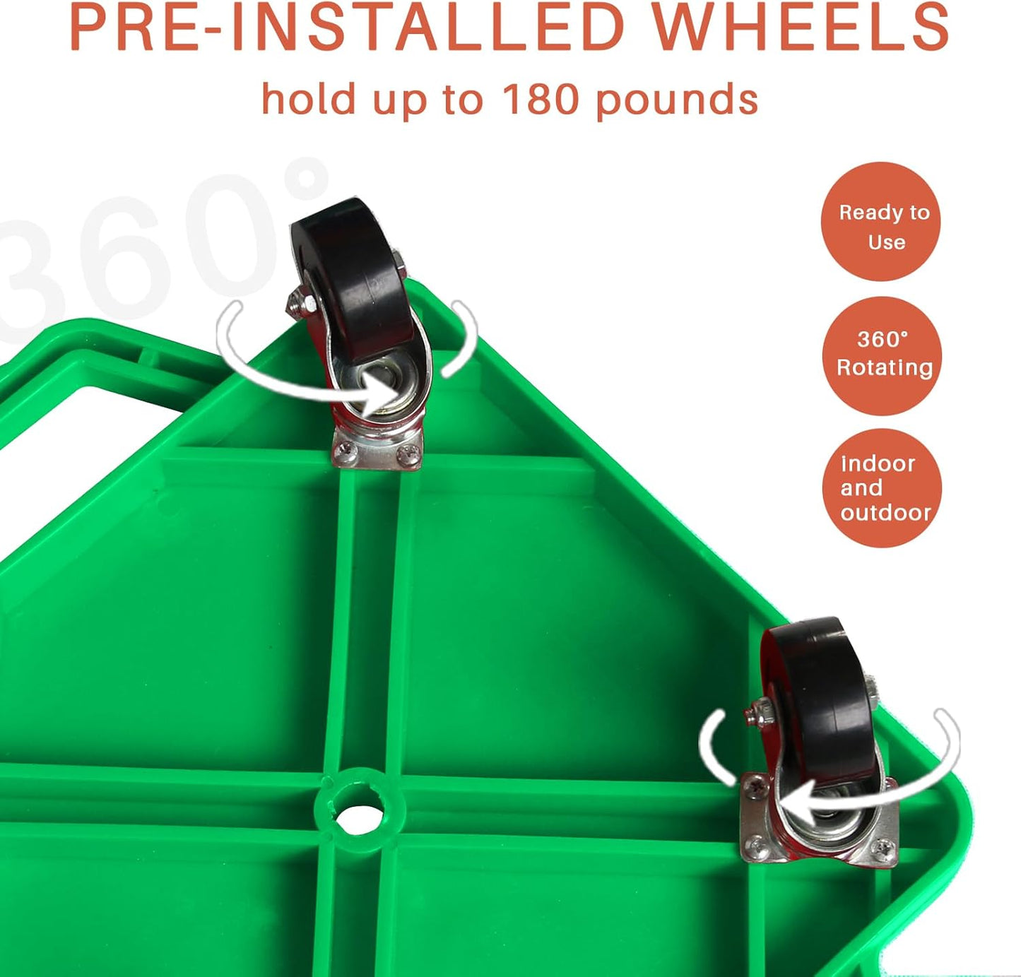 2 Plastic Scooter Boards with Handles for Kids Sitting and Sports Training, with 1 Ring, 2 Ropes and 4 Beanbags, Indoor and Outdoor Play