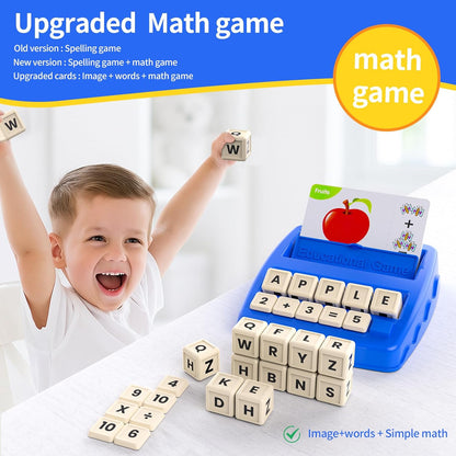 Matching Letter Games for Kids Ages 4-8,Learning & Education Toys for Preschool Boys Girls Spelling/Reading/Math Learning/Word Recognition,Birthday Gifts Educational Toys for Kindergarten Kids, Purple