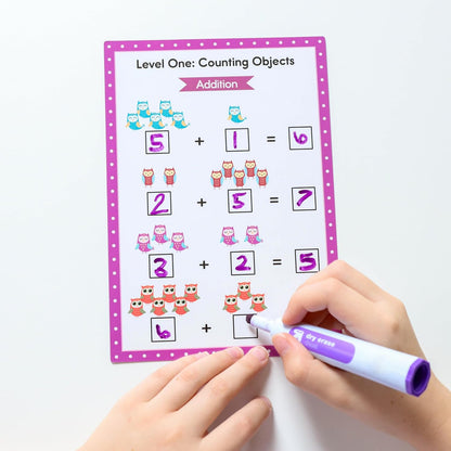 Addition & Subtraction Dry Erase Cards, Reusable Math Sheets, Childhood Education, Learning Tools, Math Flash Cards