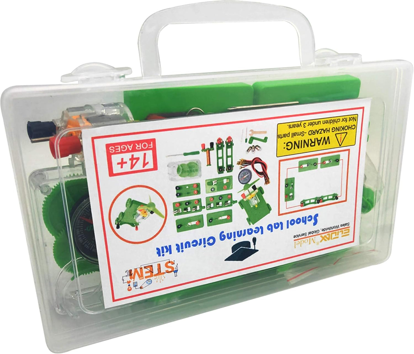 EUDAX Physics Science Lab Learning Circuit kit,Electricity Experiment Set,Building Circuits for Teacher Junior Senior High School Students (Upgrade kit)