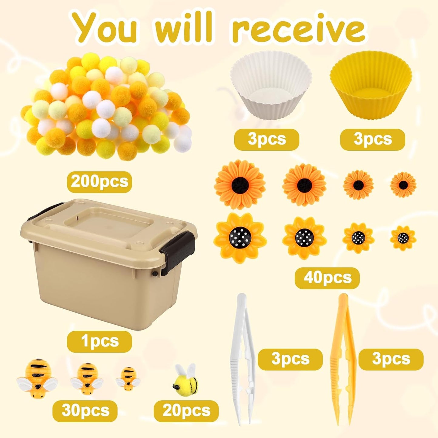 286Pcs Letters and Numbers Sensory Bin Filler Fine Motor Toys Counting Sorting 200 Felt Pompoms 76 Magnetic Letters Numbers 4 Tweezers 5 Silicone Plates 1 Storage Box for Counting Sorting DIY Crafts