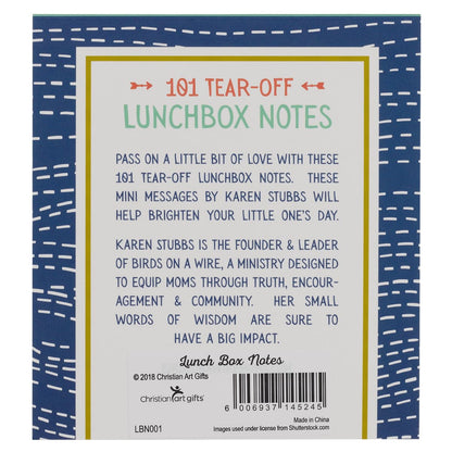 101 Tear-Off Lunchbox Notes, Inspirational Quotes and Encouragement for Kids, Space to Write Personal Message