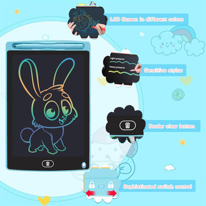6 Pack LCD Writing Tablet for Kids Toys 8.5 Inch Colorful Doodle Board Bulk, Eye-Protection Drawing Pad Toddler Travel Essentials Toys for 3-8 Year Old Boys Girls, Birthday Xmas Gifts