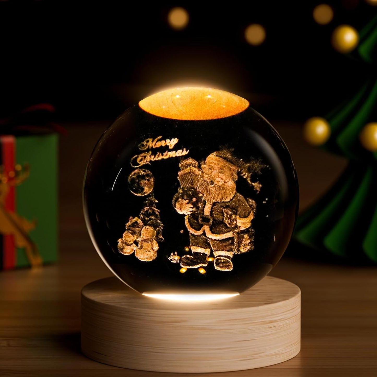 3D Solar System Crystal Ball, 2.4in Universe Gifts Decorative Quartz Glass Ball, Space Laser Engraved Model Astronomy Decor, Physics Display Sculpture Home Decor Crafts for Friends Mom Women Boys