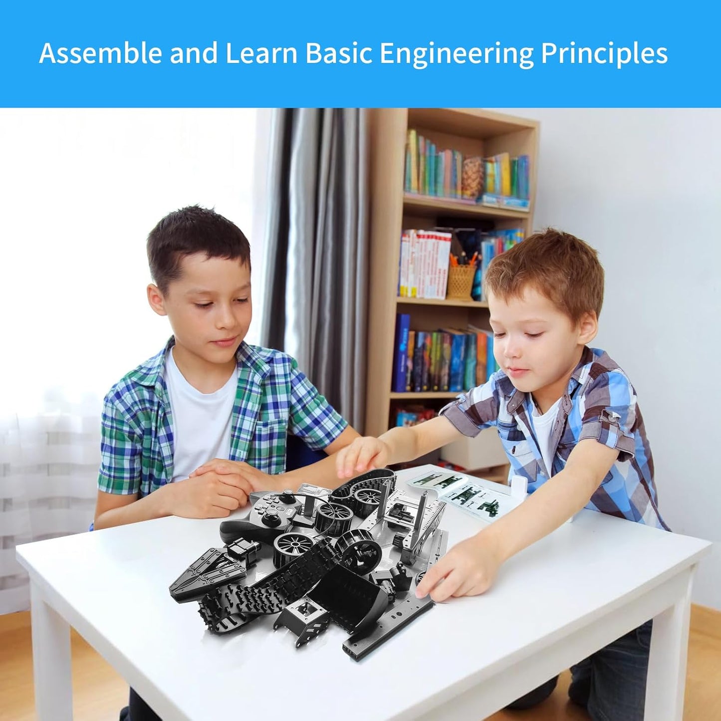 Robotic Arm Kit, Robot Kit for Kids Age 8+,STEM Building Toys 4-DOF Electronic Programming DIY Robots for Boys and Girls, Educational Science Projects,Cool Xmas Birthday Gifts for Kids.