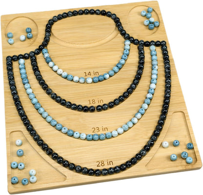 Petoysoso Bead Boards for Jewelry Making, Bamboo Beading Board for Bracelet & Necklace, Jewelry Making Supplies,Bead Tray Supplies