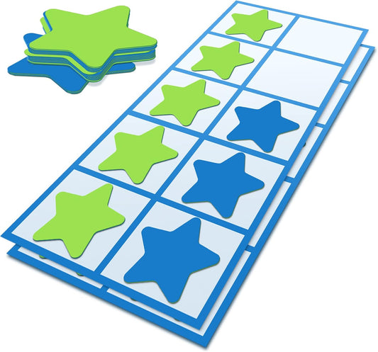 Woanger 22 Pcs Giant Ten Frame Floor Mat Activity Set Ten Frame Trays and Foam Counters Ten Frame Math Manipulatives Classroom Resources for Math Addition Subtraction Learning