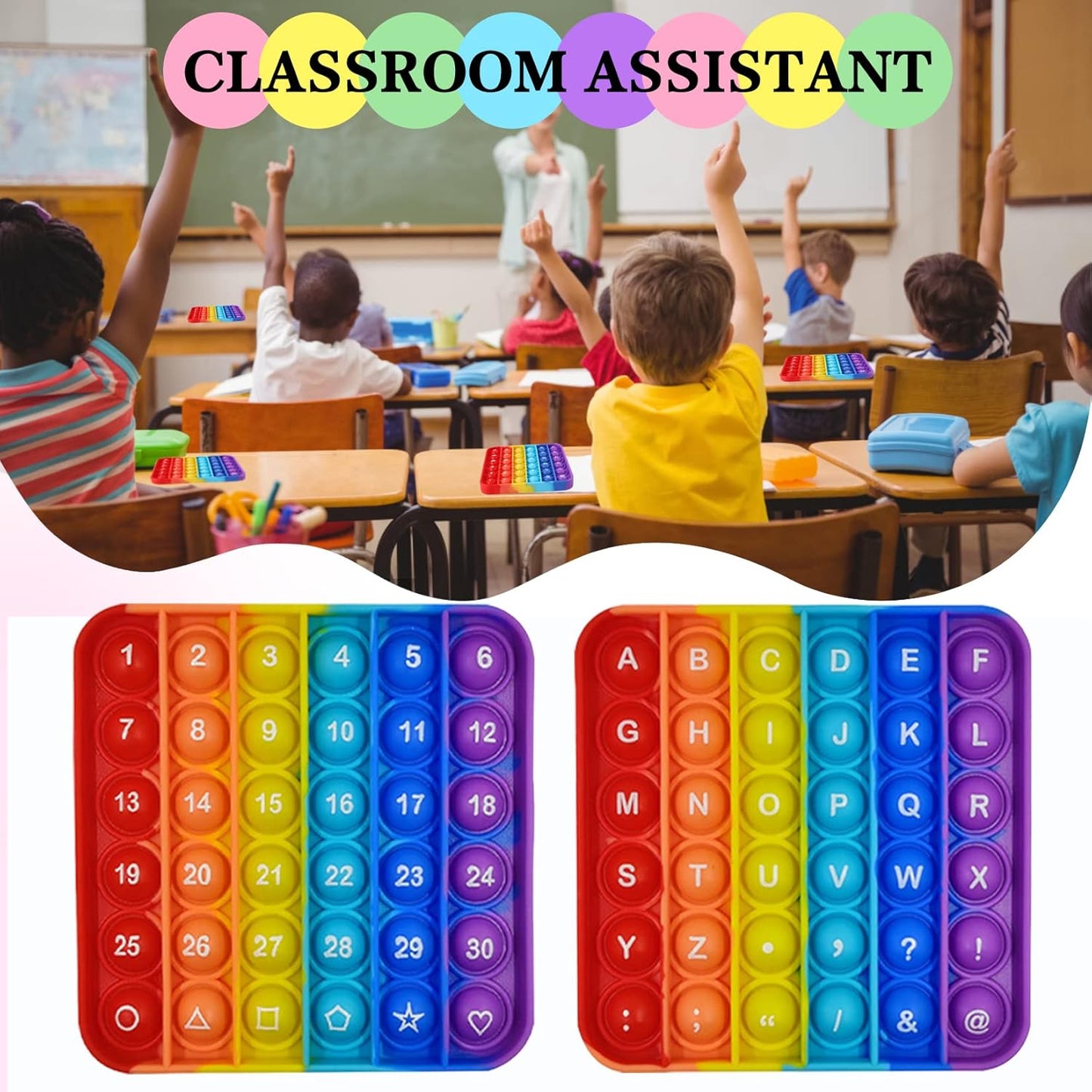 AK-SHIP Multiplication Game Table Bubble Toys Relieve Stress and Anxiety Multiplication Flash Cards 3rd Grade ducation Various Teaching Operations (Multiplication Table 12*12)