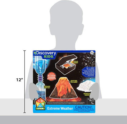 Discovery Extreme Weather STEM Science Kit, At-Home STEM Kits For Kids Age 12 And Up, Weather Experiment Kits for Young Scientists, DIY Volcano & Artificial Snow