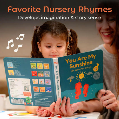 Cali's Books Old MacDonald Had a Farm Music Book for Toddlers 1-3 Years Old - Nursery Rhymes Musical Books, Interactive Baby Sound Book, Singing Toy for Children Girls, Learning Song Toys Toddler Boys