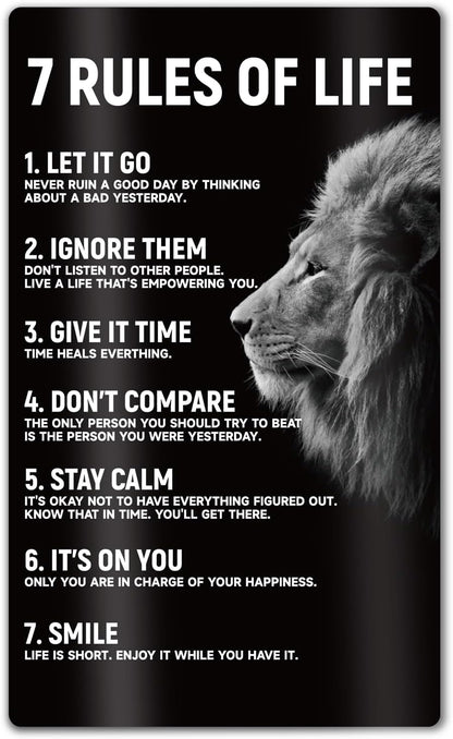 Inspirational Magnets,Motivational Magnets for Locker,8 Powerful Words for the Day Poster,Perfect for Refrigerator, Office, Locker - Ideal for Home, Students, Professionals (8 Words)
