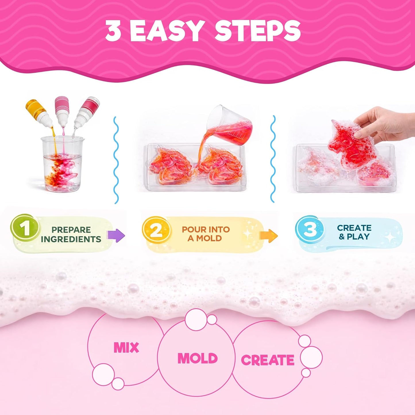 Doctor Jupiter Glam Science, DIY Makeup Craft Kit for Girls Ages 6+ | 50+ Beauty Recipes - Make Your Own Makeup, Perfume, Lip Gloss, Bath Bomb| Birthday Gift Ideas for 6-7-8-9-10-11-12 Year Olds