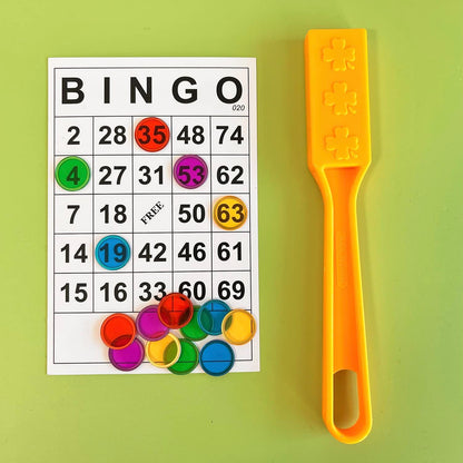 SEETOOOGAMES 300 Pieces Magnetic Bingo Chips Only- Mixed