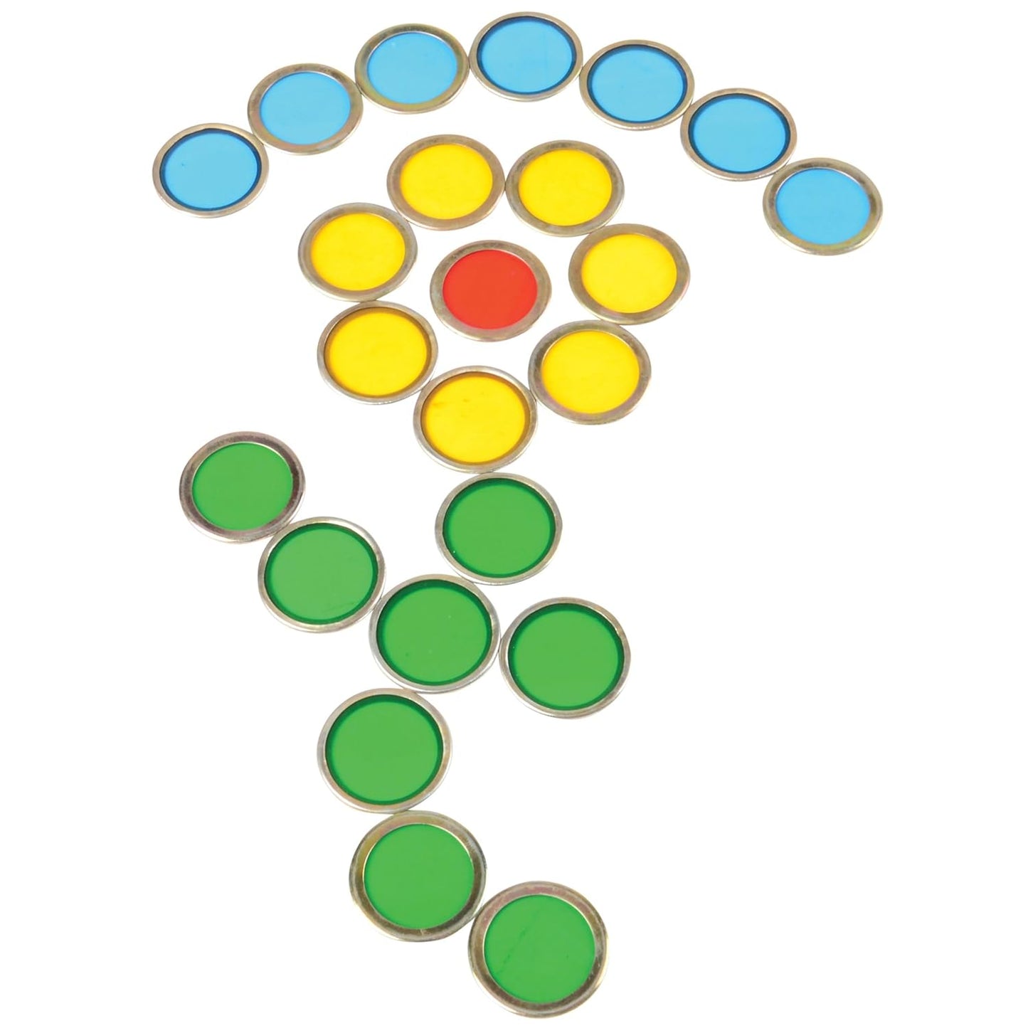 150 Magnetic Counting Chips & Counters with 2 Block Magnets | Translucent Math Manipulatives for Preschool STEM | Light Table Accessories in 5 Colors