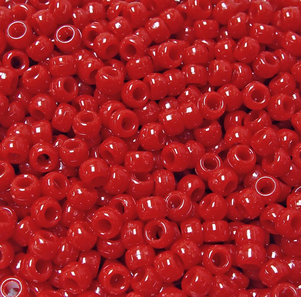 JOLLY STORE Crafts - Pony Beads, Easy-to-Use Reusable Jewelry-Making/Bracelet Beads for Art, Craft Decorations & More, 9 x 6 mm, Crafted in The USA, Opaque Tan, 500 pcs (Pack of 1)