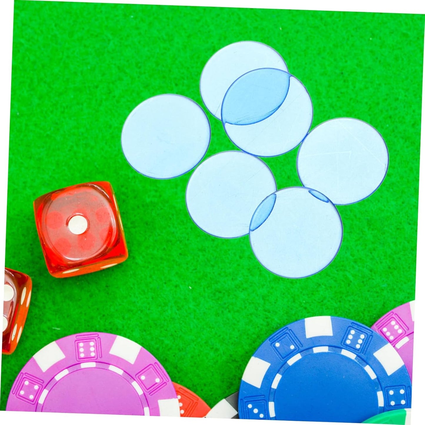 Kisangel Bingo Chips Game Token Disc Math Counters Game Tokens Counting Chips Bingo Markers Counters for Games